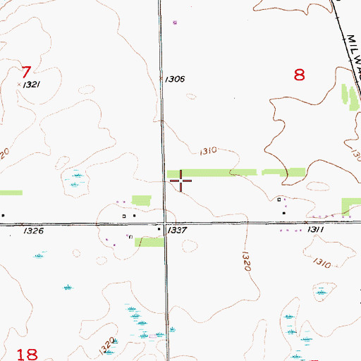 Topographic Map of River Bluff Addition, SD