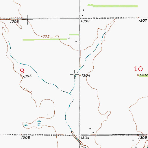 Topographic Map of Plano (historical), SD
