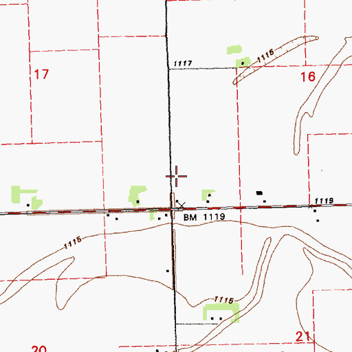Topographic Map of Hoffmans Trailer Court, SD