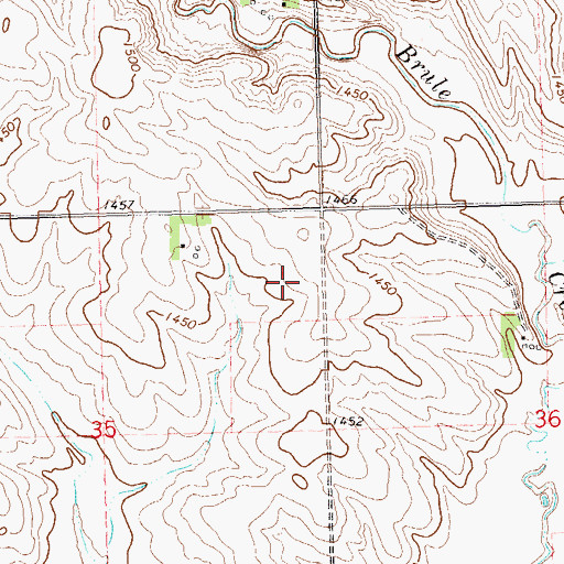 Topographic Map of School Number 10 (historical), SD