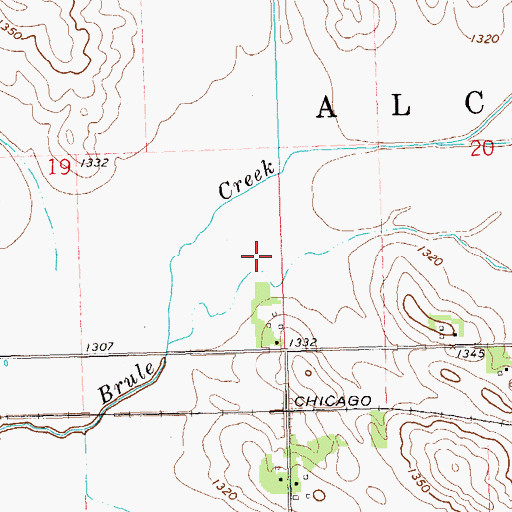 Topographic Map of School Number 51 (historical), SD