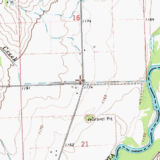 Topographic Map of School Number 69 (historical), SD