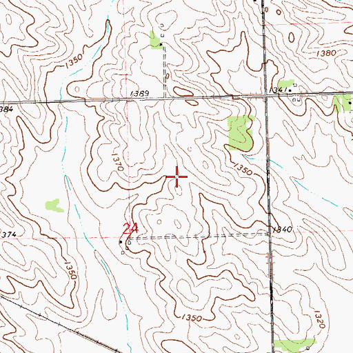 Topographic Map of Sunnyside (historical), SD
