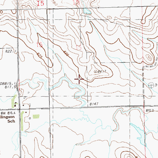 Topographic Map of Ellingson (historical), SD