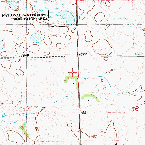 Topographic Map of School Number 65 (historical), SD