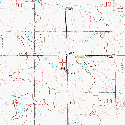 Topographic Map of School Number 49 (historical), SD