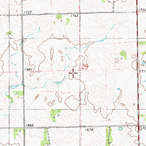 Topographic Map of School Number 67 (historical), SD