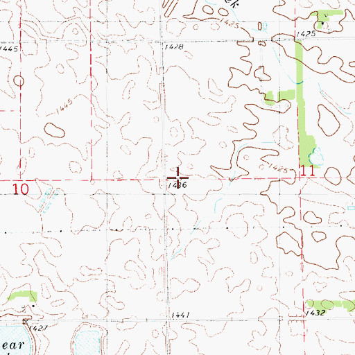 Topographic Map of School Number 18 (historical), SD