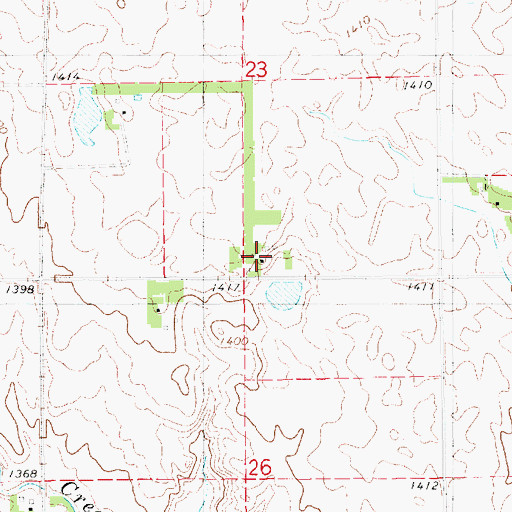 Topographic Map of School Number 22 (historical), SD
