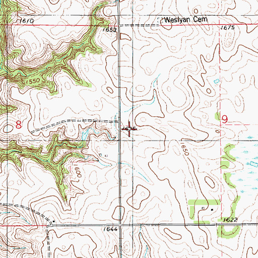 Topographic Map of School Number 52 (historical), SD