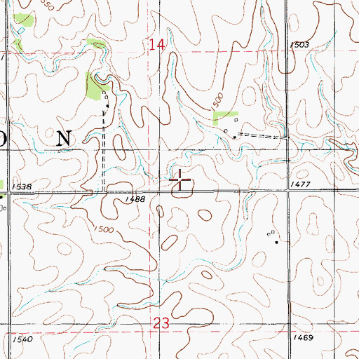 Topographic Map of School Number 53 (historical), SD