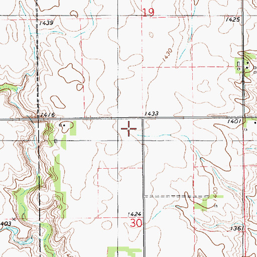 Topographic Map of School Number 32 (historical), SD