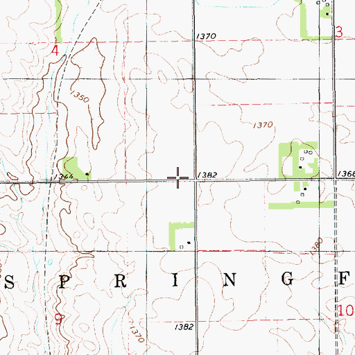 Topographic Map of School Number 33 (historical), SD