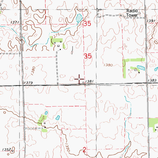 Topographic Map of School Number 25 (historical), SD