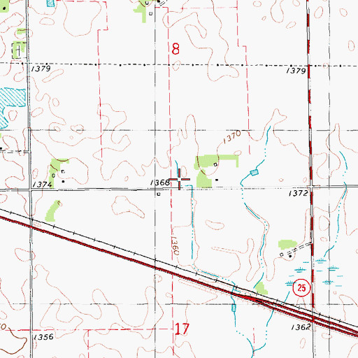 Topographic Map of School Number 27 (historical), SD
