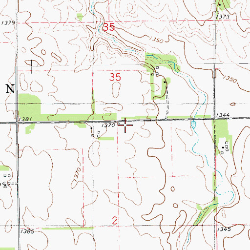 Topographic Map of School Number 23 (historical), SD