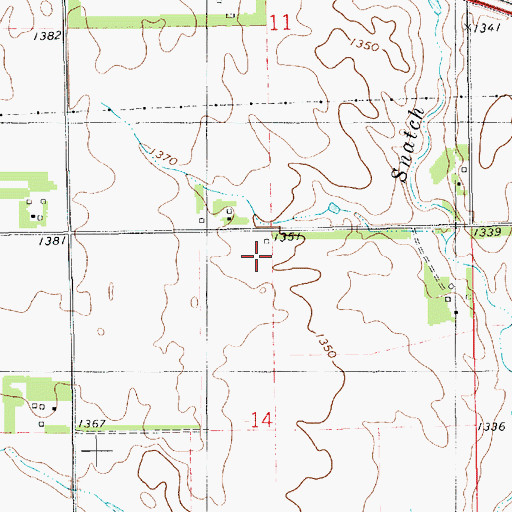 Topographic Map of School Number 28 (historical), SD
