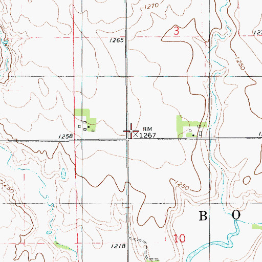 Topographic Map of School Number 36 (historical), SD