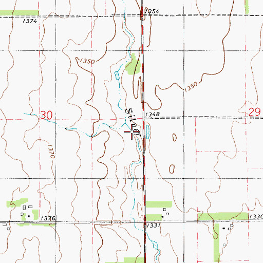 Topographic Map of School Number 30 (historical), SD