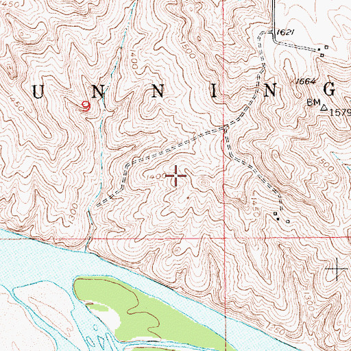 Topographic Map of School Number 2 (historical), SD