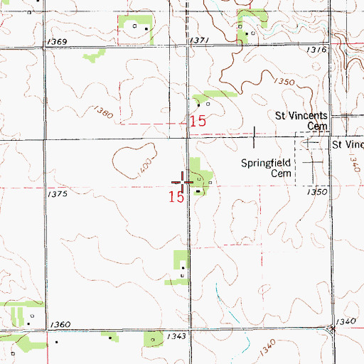 Topographic Map of School Number 39 (historical), SD