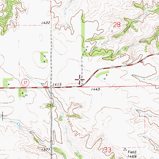 Topographic Map of School Number 38 (historical), SD