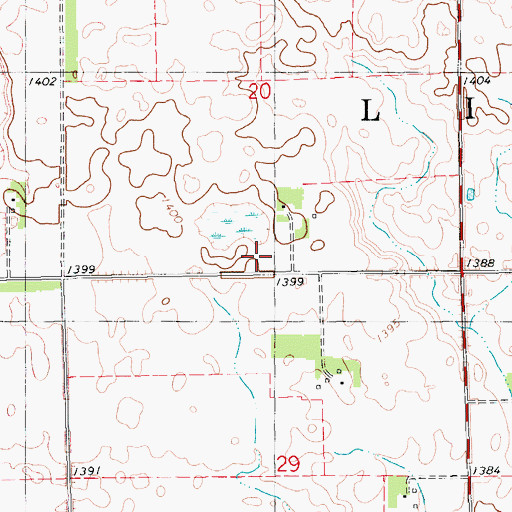Topographic Map of School Number 21 (historical), SD