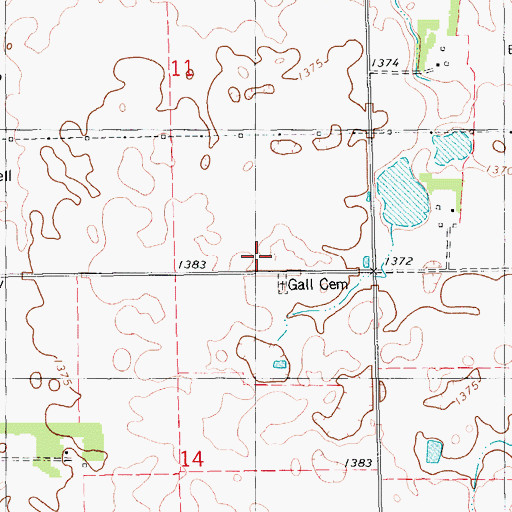 Topographic Map of Lutheran Church (historical), SD