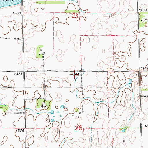 Topographic Map of School Number 20 (historical), SD