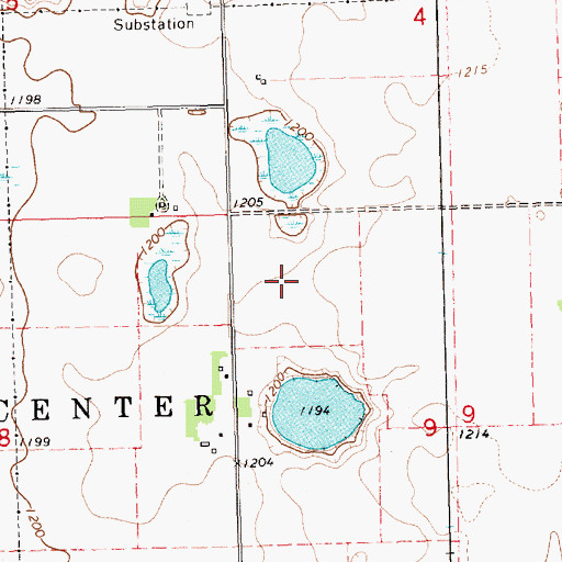 Topographic Map of Lake Como (historical), SD