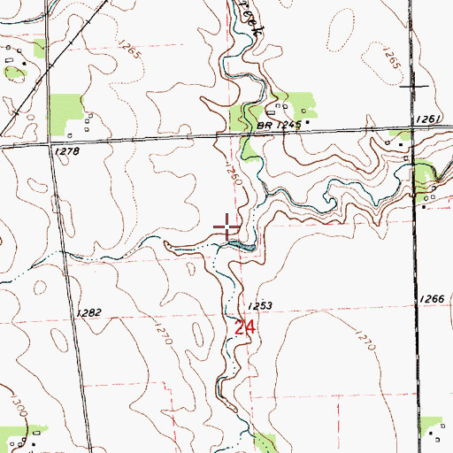 Topographic Map of Hagamon Spring (historical), SD