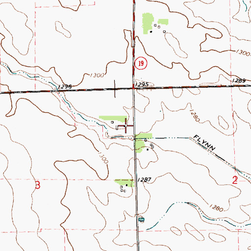 Topographic Map of Ireland School Number 54 (historical), SD