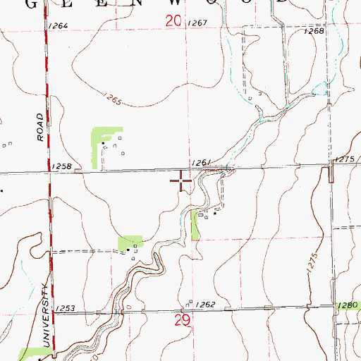 Topographic Map of Komstad School Number 46 (historical), SD