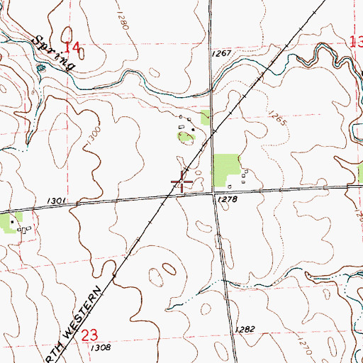 Topographic Map of Star Corner (historical), SD