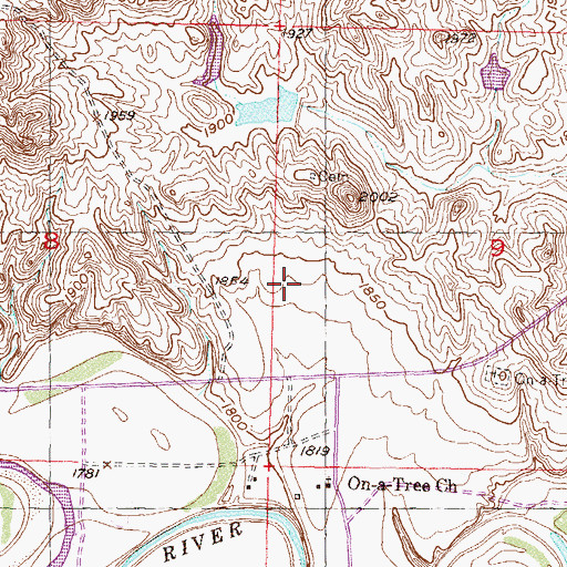Topographic Map of Saint Thomas Church (historical), SD