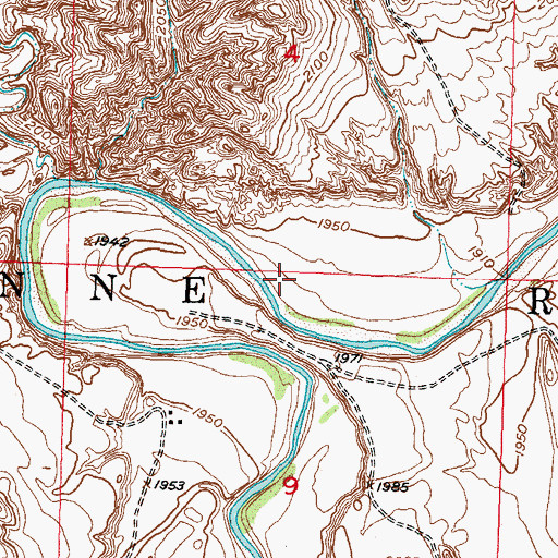 Topographic Map of Spotted Eagle Mission (historical), SD