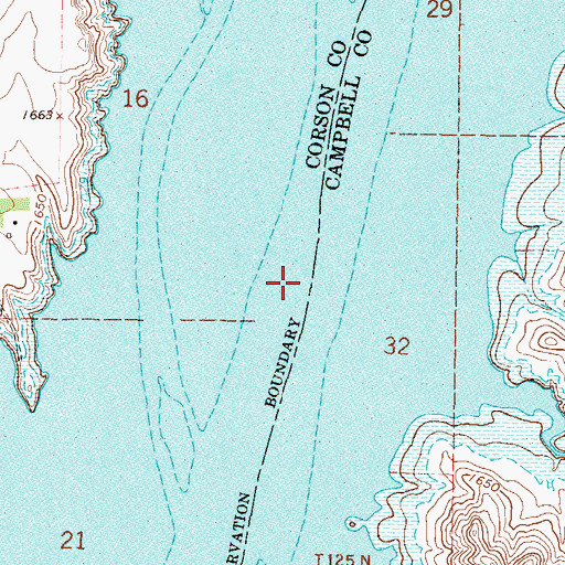 Topographic Map of Stratton (historical), SD
