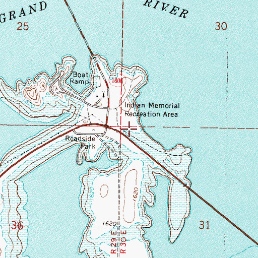 Topographic Map of Moreau (historical), SD