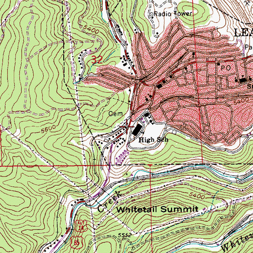 Topographic Map of Summit (historical), SD