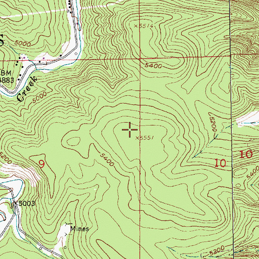 Topographic Map of Strawberry Spur (historical), SD