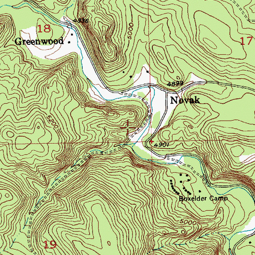 Topographic Map of Slabtown (historical), SD