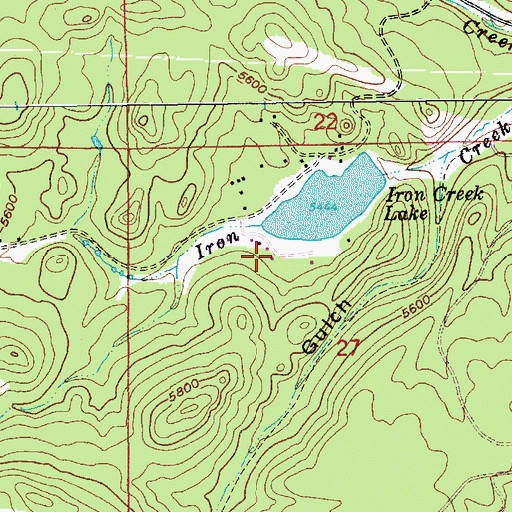 Topographic Map of Sheep Flats (historical), SD