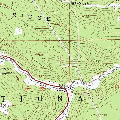 Topographic Map of The Chicken Ranch (historical), SD
