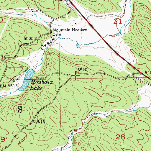 Topographic Map of Naoby (historical), SD