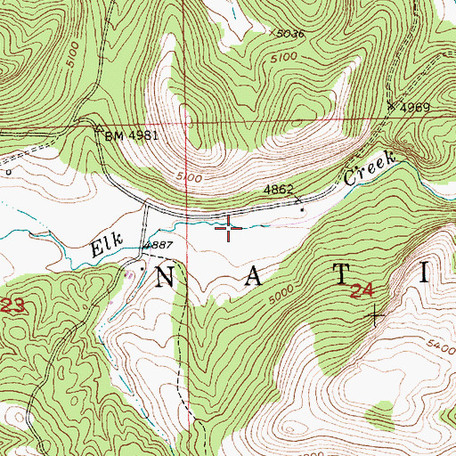 Topographic Map of Mowatt (historical), SD