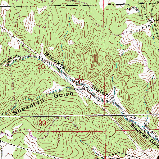 Topographic Map of Lancaster City (historical), SD