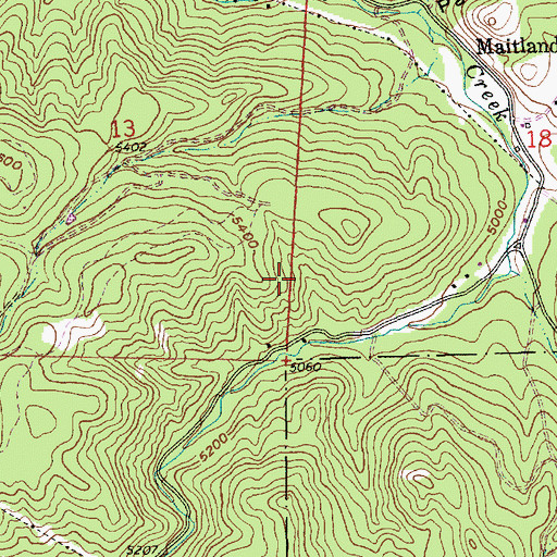 Topographic Map of Midland (historical), SD