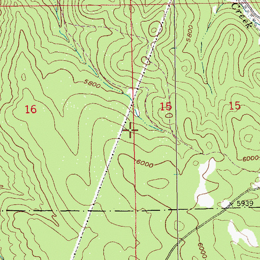 Topographic Map of Horseshoe Grove (historical), SD