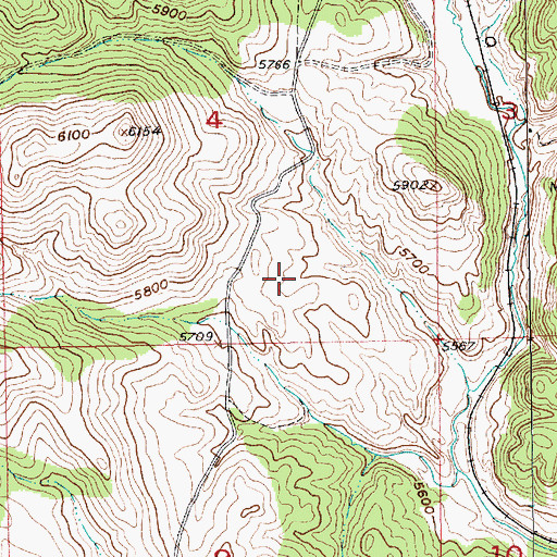 Topographic Map of Elkhorn I (historical), SD