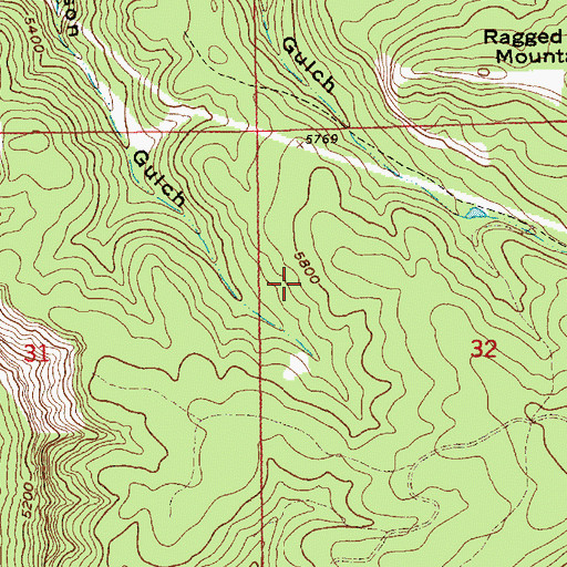 Topographic Map of Dacy (historical), SD